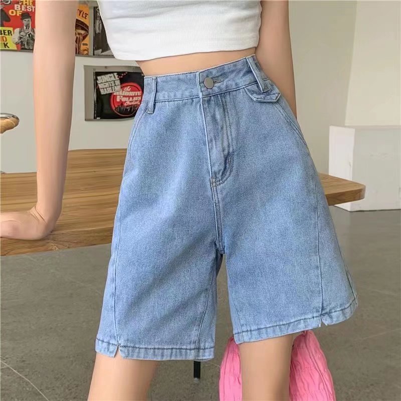 Split Jeans Shorts