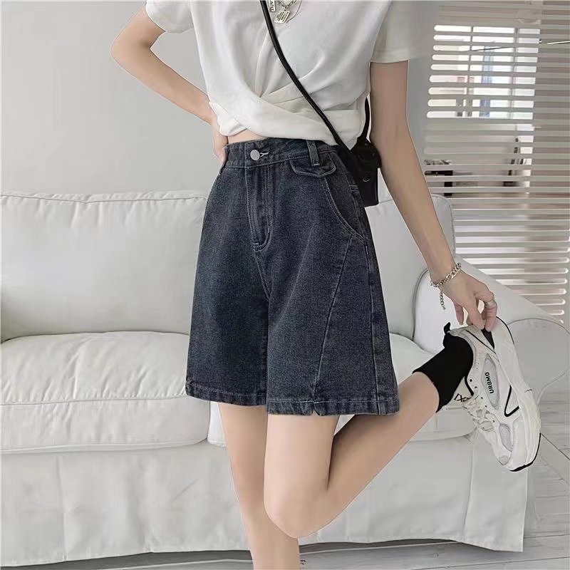 Split Jeans Shorts