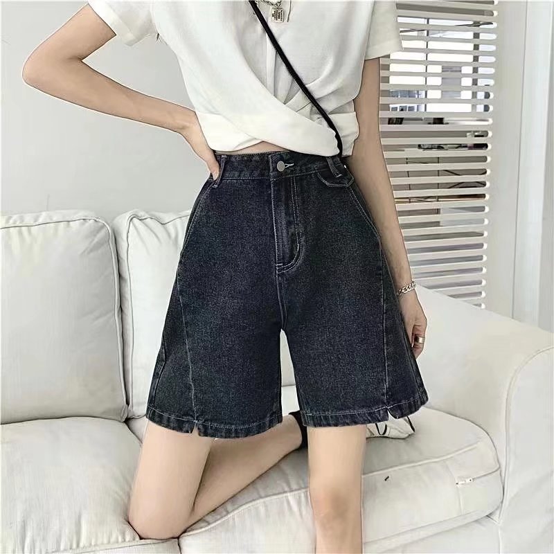 Split Jeans Shorts