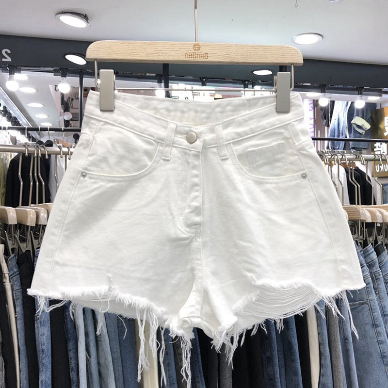 High Waist Ripped Shorts