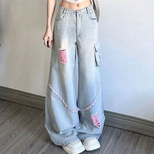 Ripped Cargo Jeans