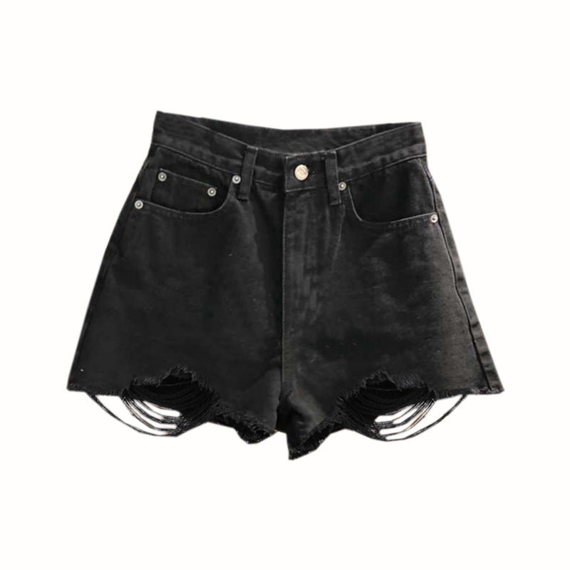 High Waist Ripped Shorts