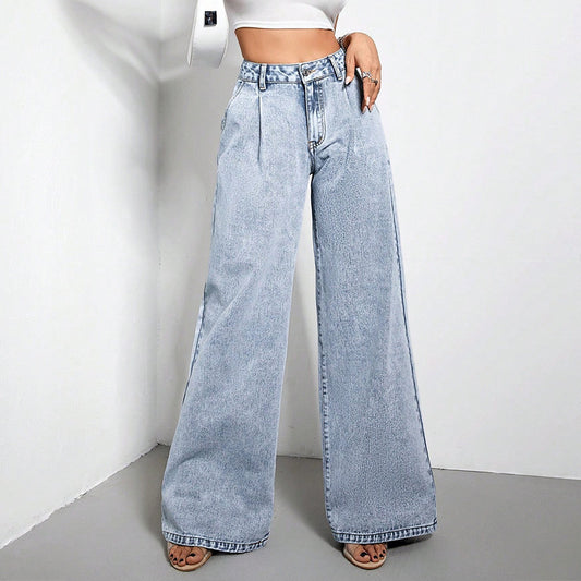 Wide Leg Drape Jeans