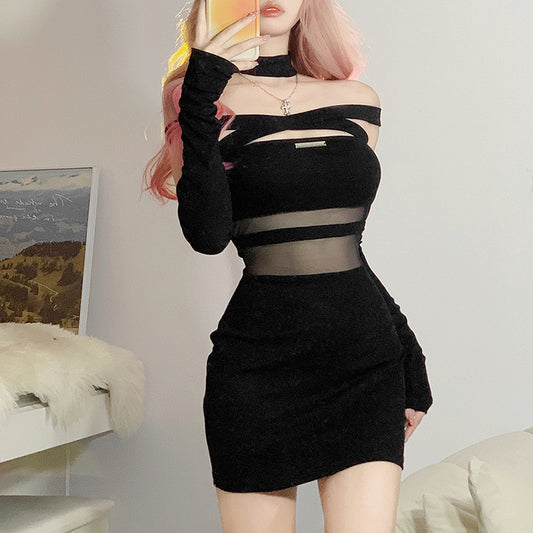 Straight Sexy Backless Dress