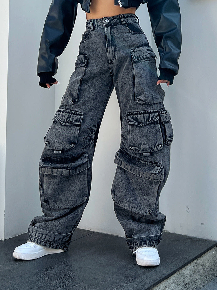 Multi-pocket Cargo Jeans