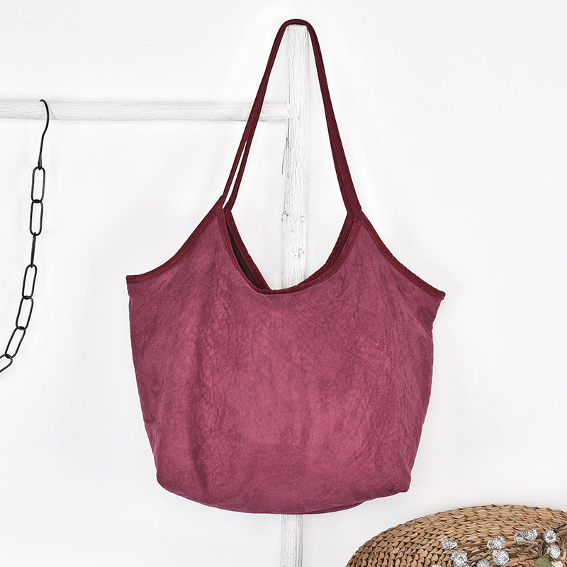 Suede cloth bag shoulder bag women bag