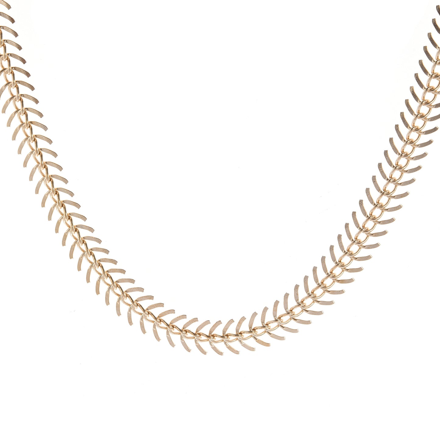 Fishbone Chain Necklace