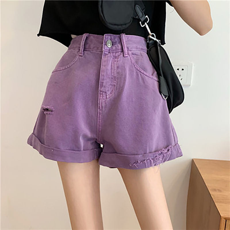 Irregular High Waist Shorts