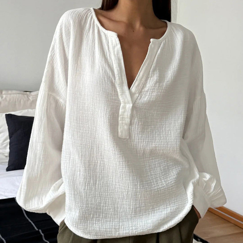 Simple Cotton  Blouse