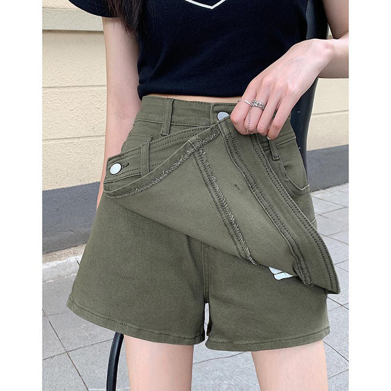 Irregular High Waist Shorts