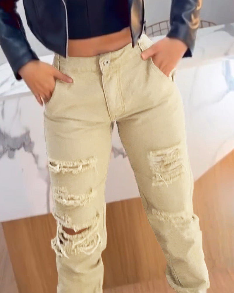 Leisure Ripped Jeans