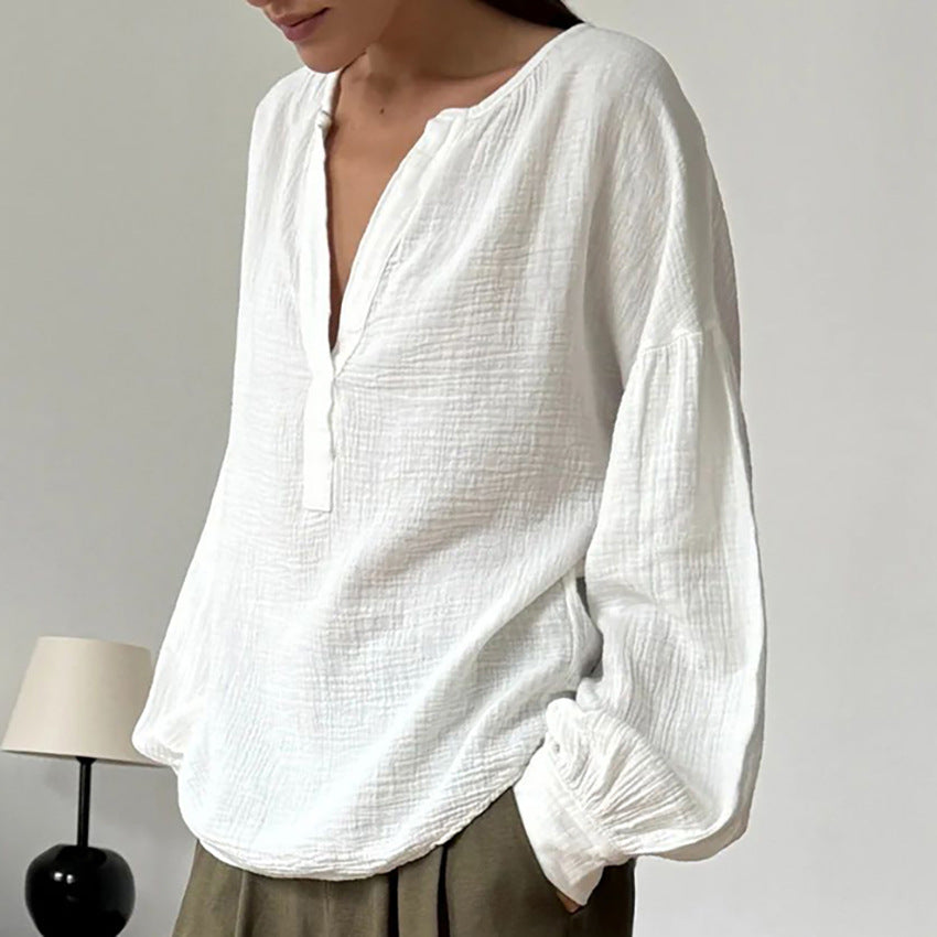 Simple Cotton  Blouse